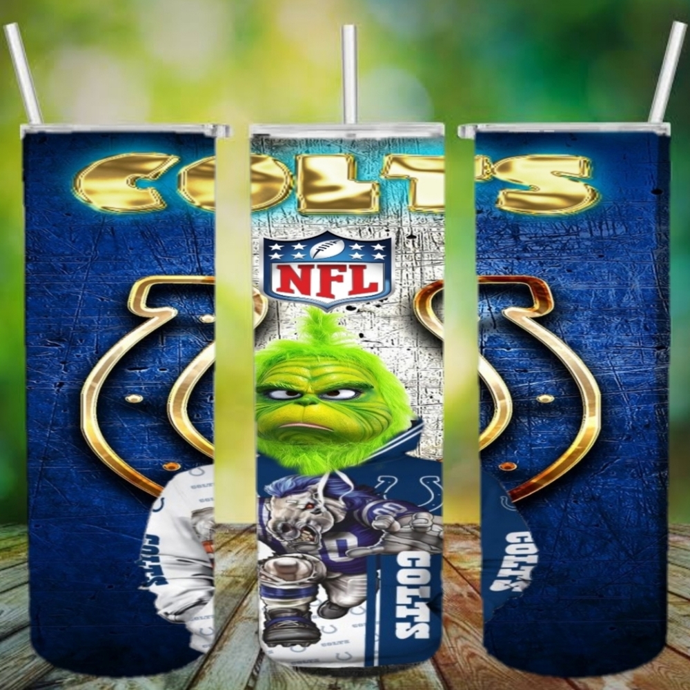 Grinch Colts tumbler